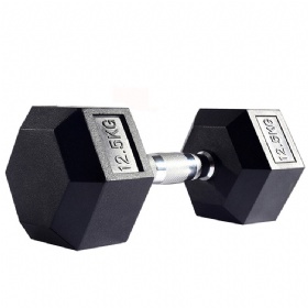 ZF902 Fixed Rubber Coated Hex Dumbbell